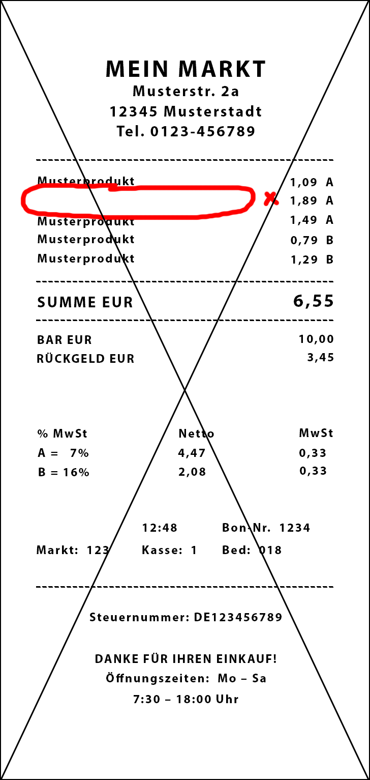 Kaufbeleg Tipp 1